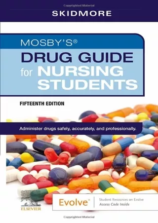 DOWNLOAD [PDF] Mosby's Drug Guide for Nursing Students ipad