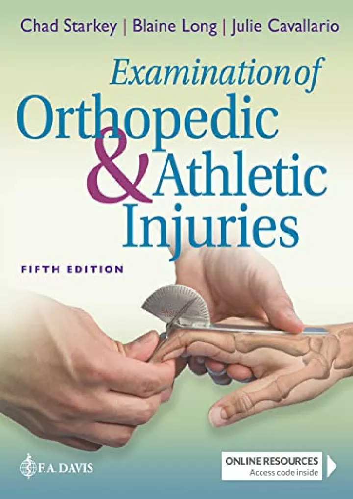 examination of orthopedic athletic injuries