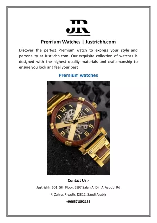 Premium Watches | Justrichh.com