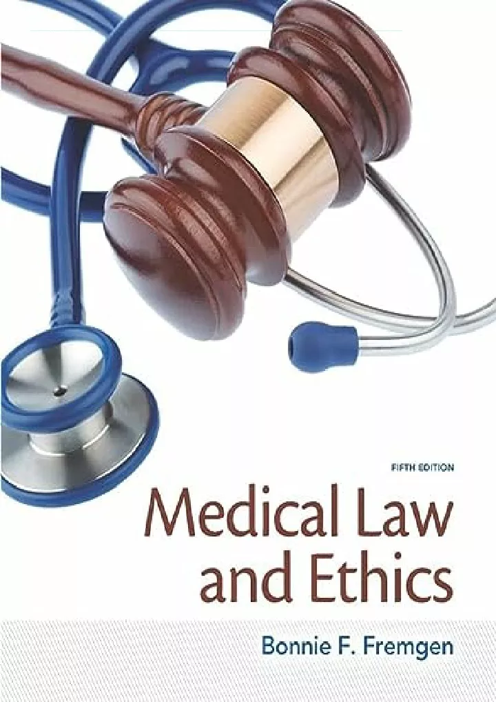 medical law and ethics 5th edition download