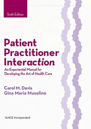 [PDF] READ] Free Patient Practitioner Interaction: An Experiential Manual for De
