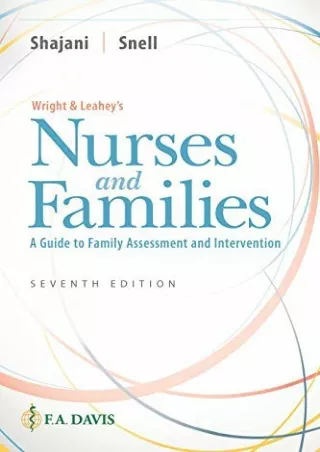 [PDF] READ Free Wright & Leahey's Nurses and Families: A Guide to Family Assessm