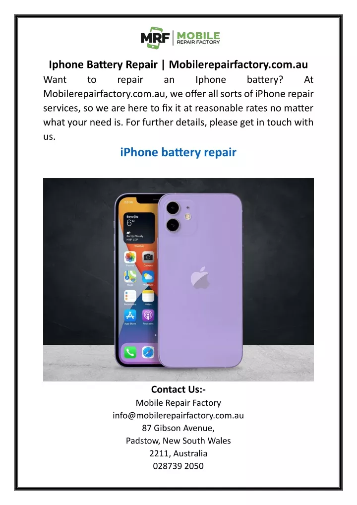 iphone battery repair mobilerepairfactory