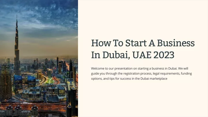 how to start a business in dubai uae 2023