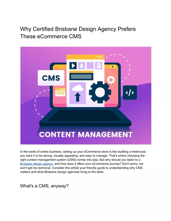 why certified brisbane design agency prefers