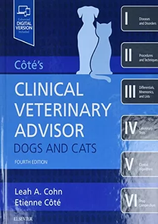 READ [PDF] Cote's Clinical Veterinary Advisor: Dogs and Cats