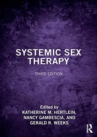 get [PDF] Download Systemic Sex Therapy