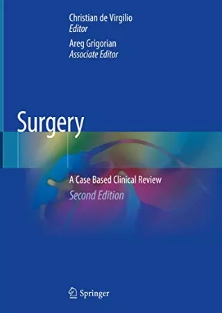 [PDF] DOWNLOAD Surgery: A Case Based Clinical Review