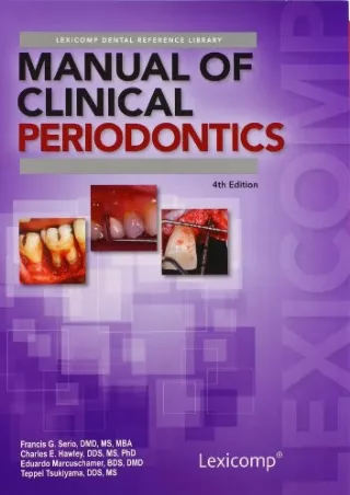 READ [PDF] Manual of Clinical Periodontics