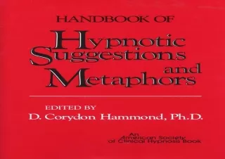 DOWNLOAD PDF Handbook of Hypnotic Suggestions and Metaphors