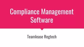 Compliance Management Software