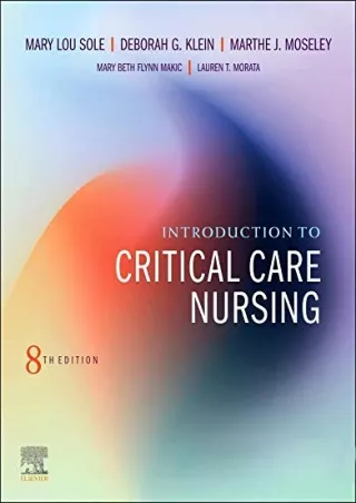 get [PDF] Download Introduction to Critical Care Nursing E-Book