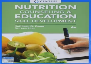 EPUB DOWNLOAD Nutrition Counseling and Education Skill Development (MindTap Cour
