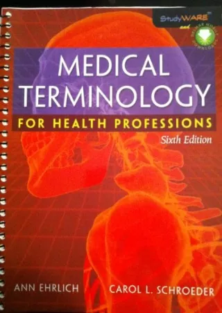 [PDF READ ONLINE] Medical Terminology for Health Professions