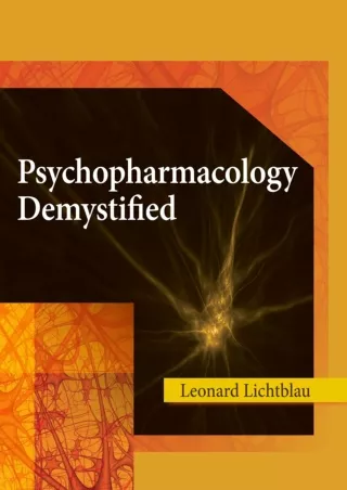 [PDF] DOWNLOAD Psychopharmacology Demystified
