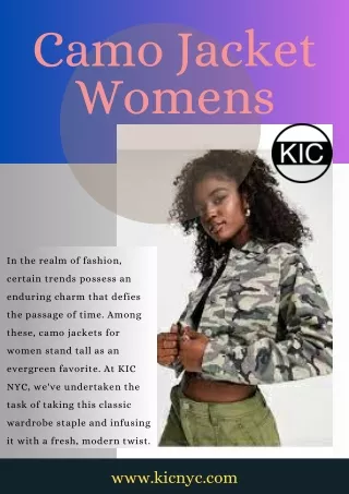 Best Camo Jackets for Women - KIC NYC