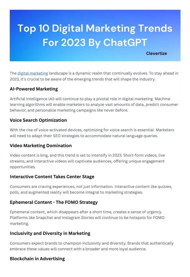 top 10 digital marketing trends for 2023