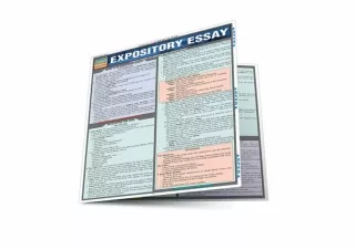 DOWNLOAD PDF Expository Essay (Quick Study Academic)