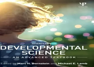 DOWNLOAD PDF Developmental Science: An Advanced Textbook