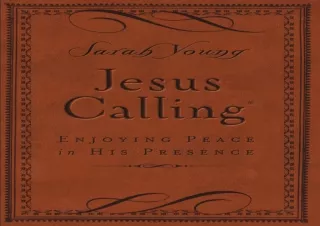 DOWNLOAD PDF Jesus Calling, Small Brown Leathersoft, with Scripture References: