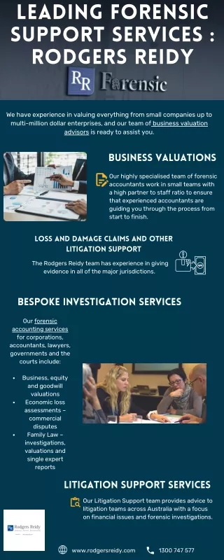 Leading Forensic Support Services | Rodgers Reidy