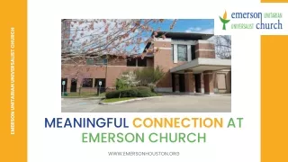 Meaningful Connection at Emerson church