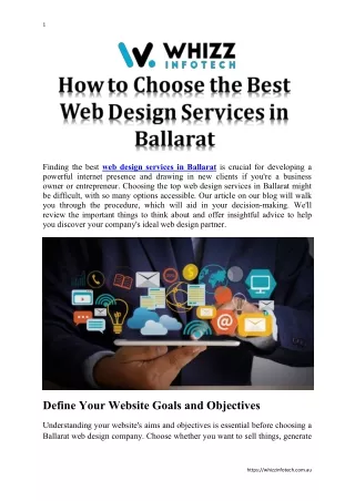 How to Choose the Best Web Design Services in Ballarat