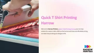 Quick T Shirt Printing Harrow