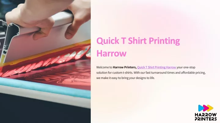 quick t shirt printing harrow