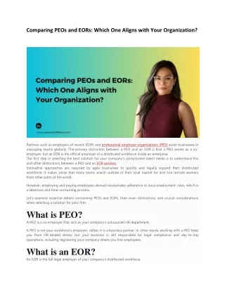 Comparing PEOs and EORs Which One Aligns with Your Organization