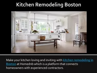 Kitchen Remodeling Boston