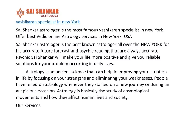 vashikaran specialist in new york