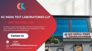 BIS Testing Lab - KC India Test Laboratories