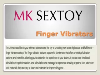 Finger Vibrators, Finger Vibrator Sex Toys - Mksextoy