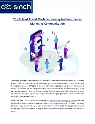 the role of ai and machine learning