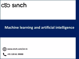 machine learning and artificial intelligence
