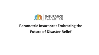 Parametric Insurance_ Embracing the Future of Disaster Relief