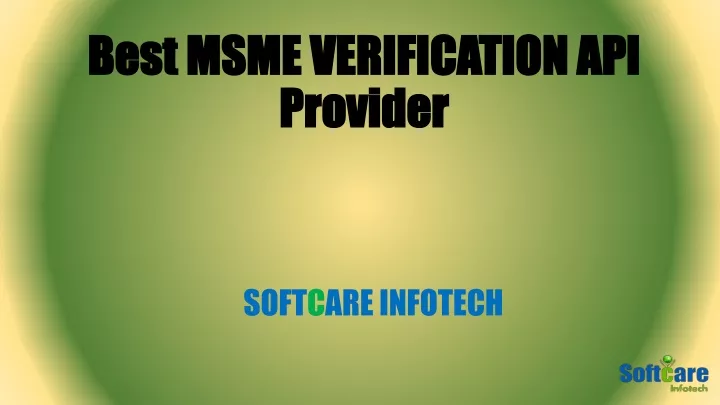 best msme verification api provider