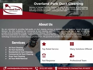 Overland Park Duct Cleaning