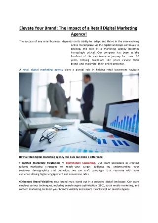 Elevate Your Brand The Impact of a Retail Digital Marketing Agency-guest blog