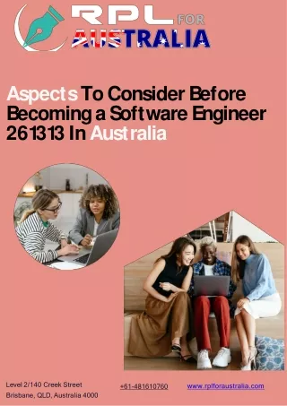 Aspects To Consider Before Becoming a Software Engineer 261313 In Australia