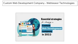 Custom Web Development Company -Webteasor
