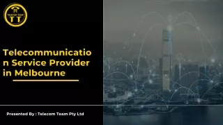 Telecommunication Service Provider in Melbourne