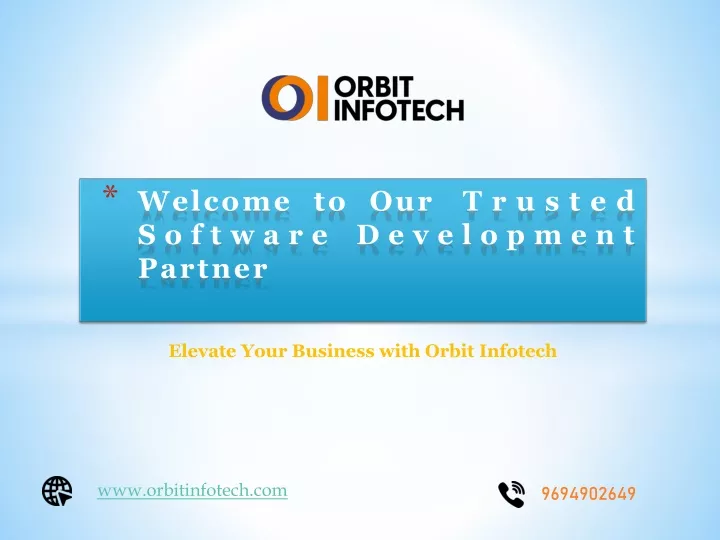 welcome to our trusted software development partner