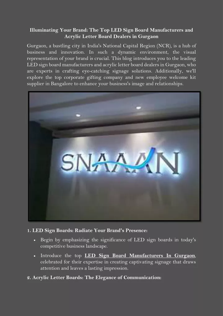 illuminating your brand the top led sign board