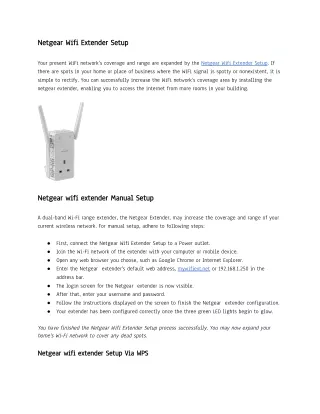 Netgear Wifi Extender Setup (5)