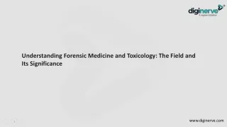 understanding forensic medicine and toxicology