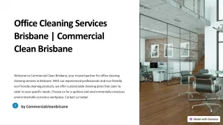 Professional Office Cleaning Services in Brisbane