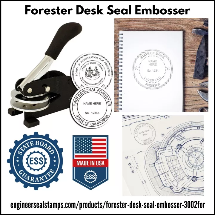 forester desk seal embosser