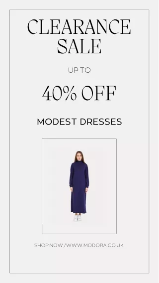 Modest Dresses Clearance Sale